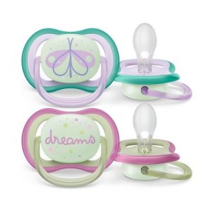 Philips Avent Cumlík Ultra air nočný 0-6m girl 2ks 4