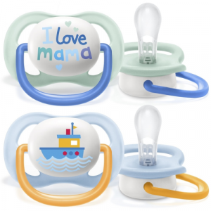 Avent Cumlík Ultra air text 0-6m boy 2ks 21