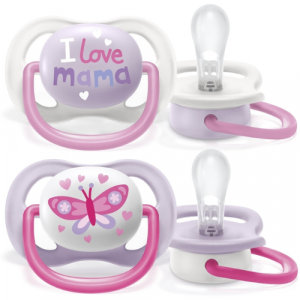 Avent Cumlík Ultra air text 0-6m girl 2ks 22