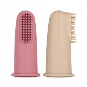 Petite&Mars Kefky na prst Rose&Sand 2ks 0m+ 4