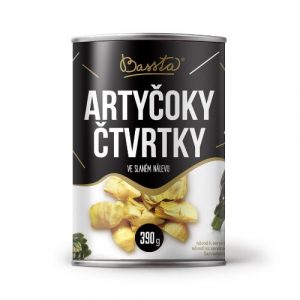 Artičoky štvrťky v slanom náleve 390g Bassta 18