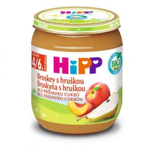 HiPP BIO Broskyňa s hruškou 125g 16