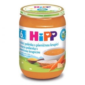 HiPP BIO Kuracia polievka s pšeničnou krupicou 190g 4 HiPP BIO Kuracia polievka s pšeničnou krupicou 190g 4