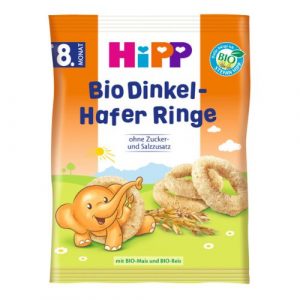 HiPP BIO Špaldovo ovsené prstienky 30g 14