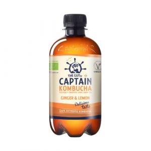 Kapitán Kombucha Zázvor, citrón 400ml*ZO 4