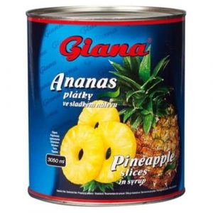 Kompót ananás plátky 3050g Giana 15