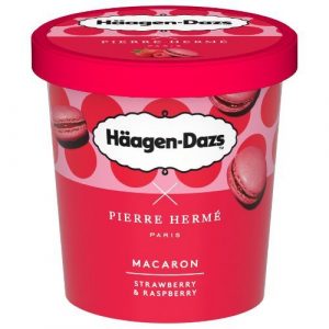 Mr.Häagen-Dazs Makrónky zmrz. Jahoda, malina 420ml 63 Mr.Häagen-Dazs Makrónky zmrz. Jahoda, malina 420ml 63