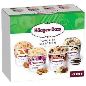 Mr.Häagen-Dazs zmrzlina Favorite selection 4x95ml 12
