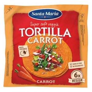 Tortilla Veggie mrkva 6ks/20cm 240g Santa Maria 39 Tortilla Veggie mrkva 6ks/20cm 240g Santa Maria 39