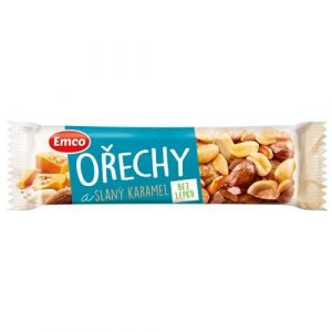 Tyčinka Orechy & slaný karamel 35g Emco 19