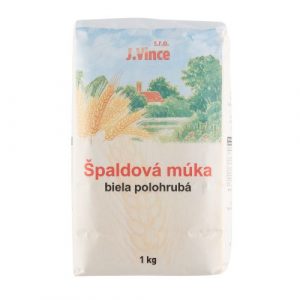 Múka Špaldová biela polohrubá 1000g J. Vince 9