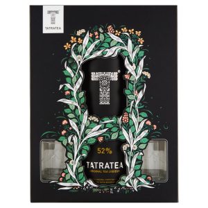 Tatratea Original 52% 0,7l + 2 Shot poháre čierne 21