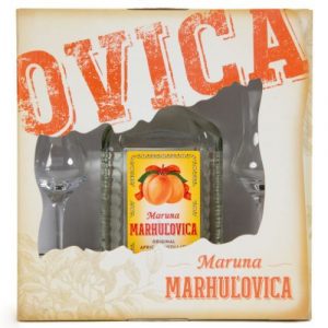 Maruna Marhuľovica 45% 0,7l Kazeta s 2 pohármi 24