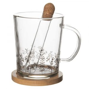 Orion Hrnček s podšálkou a infuzérom Lúka 0,42l 3