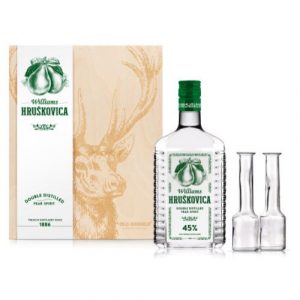 Williams Hruškovica 45% 0,7l Drevená kazeta Jeleň 13