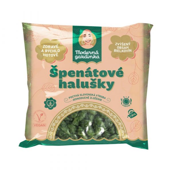 Špenátové halušky 450g Moderná gazdinka 1