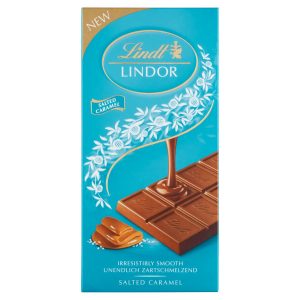 Lindt Lindor Mliečna čokoláda morská soľ a karamel 100 g 9 Lindt Lindor Mliečna čokoláda morská soľ a karamel 100 g 9