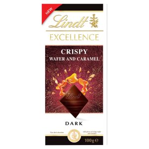 Lindt Excellence Horká čoko sušienky&karamel 100g 17 Lindt Excellence Horká čoko sušienky&karamel 100g 17
