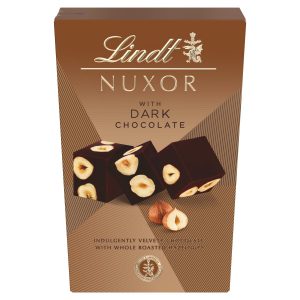 Lindt Nuxor Oriešková čokoláda s celými jadrami lieskových orechov 150g 15 Lindt Nuxor Oriešková čokoláda s celými jadrami lieskových orechov 150g 15