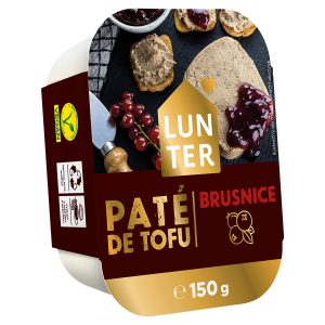 Paté de tofu brusnice 150g Lunter VÝPREDAJ 55 Paté de tofu brusnice 150g Lunter VÝPREDAJ 55