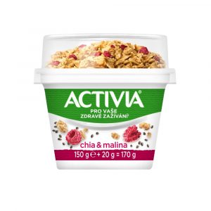 Activia jogurt biely s granolou malina-chia 170g Danone 4