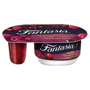 Fantasia Malina, červená ríbezľa s kúskami čokolády 116g Danone 7