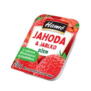 Džem Jahoda&jablko bez pridaného cukru 20g/48ks Hamé 23