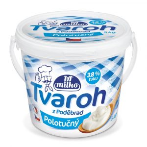 Tvaroh polotučný jemný 5kg Milko 14