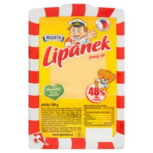Syr Lipánek 48% plátky 100g Madeta 1