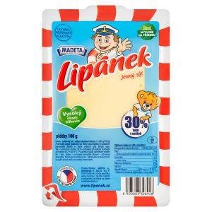 Syr Lipánek 30% plátky 100g Madeta 24