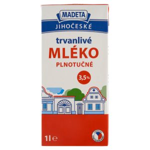 Mlieko plnotučné jihočeské UHT 3,5% 1l Madeta 5