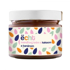 Mandľový krém s kakaom a banánom 250g Ëcht 24