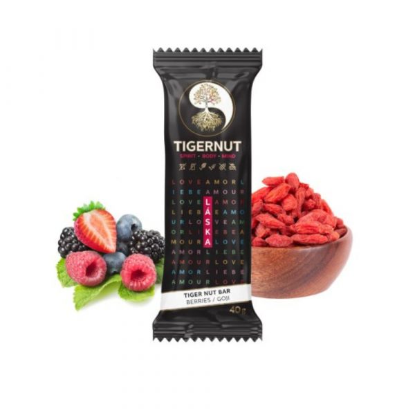 Tyčinka Bobule a Goji 40g Tigernut 1