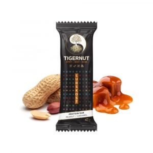 Tyčinka Proteínová Arašidy & Karamel 45g Tigernut 3