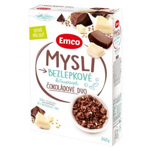 Müsli bezlepkové čokoládové duo 340g Emco 21