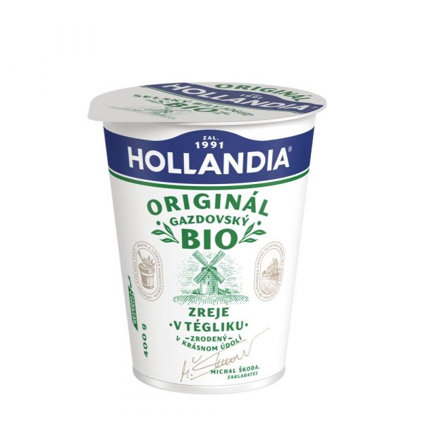 Jogurt BIO Gazdovský biely 400g Hollandia 1