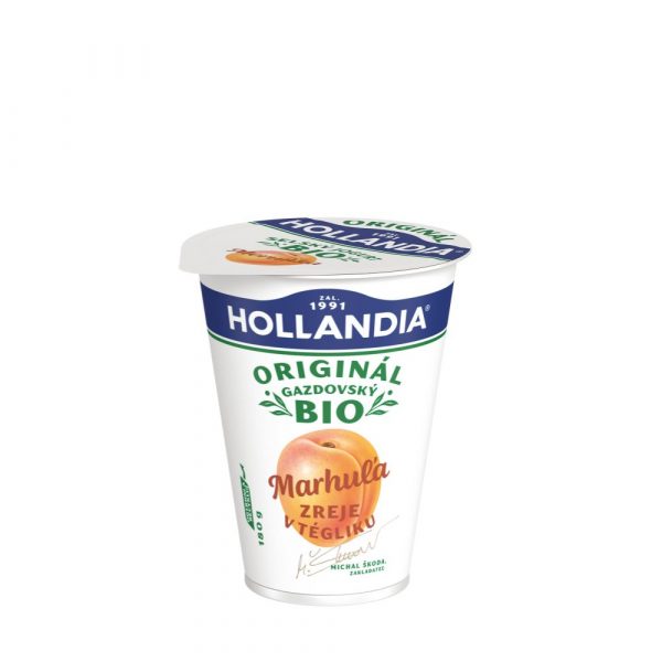 Jogurt BIO Gazdovský marhuľa 180g Hollandia 1