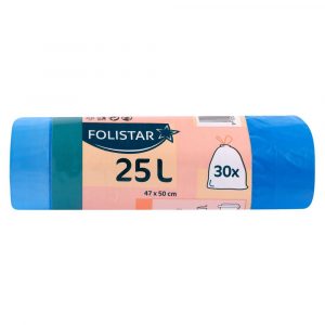 Vrecia na odpad modré 25l 47x 50cm 30ks Folistar 18