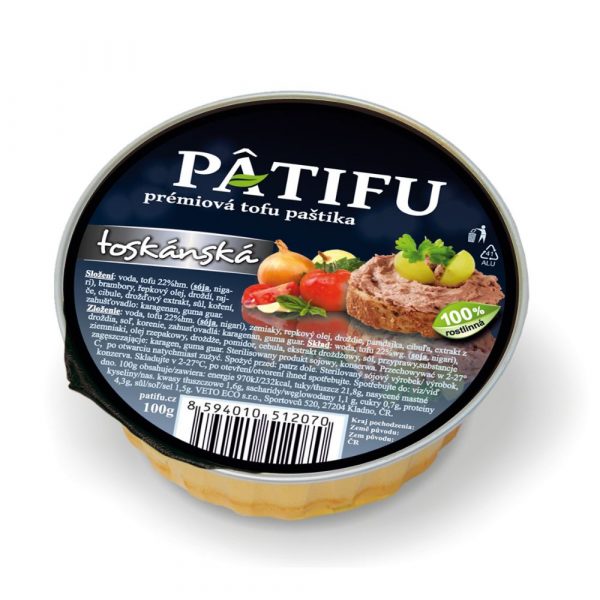 PÂTIFU Tofu paštika Toskánska 100g 1