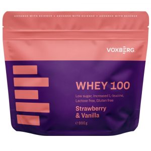 Proteín Whey 100 Jahoda & Vanilka 990g Voxberg 22