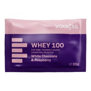 Proteín Whey 100 Biela Čokoláda&Malina 30g Voxberg 18