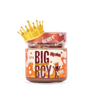 Krém Big King s lieskovými orechmi, mliekom a karamelom 220g Big Boy 12