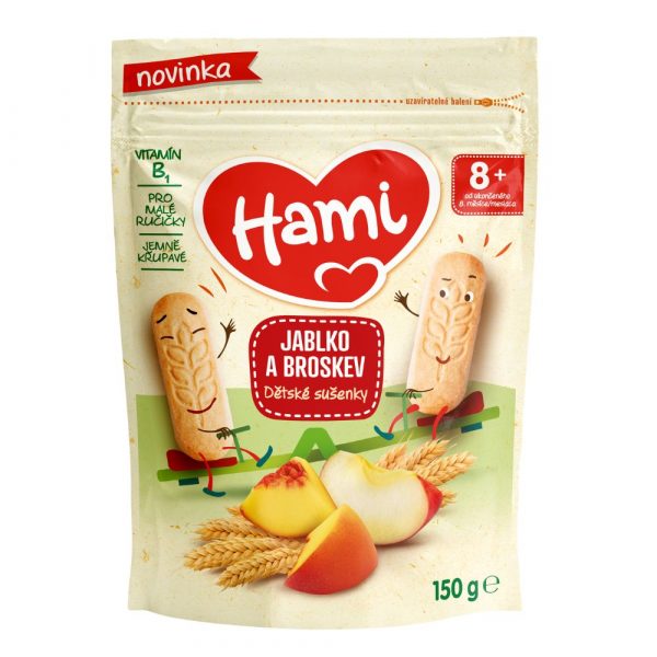 Hami sušienky jablko broskyňa 150g 1