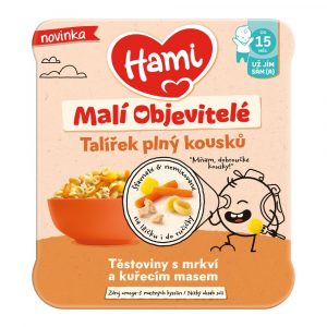 Hami Cestoviny Malí Objavitelia s mrkvou a kuracím mäsom 200g 3