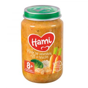 Hami Vývar so zeleninou, ryžou a teľacím 200g 9