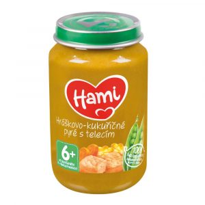 Hami Hráškovo-kukuričné pyré s teľacím mäsom 200g 4