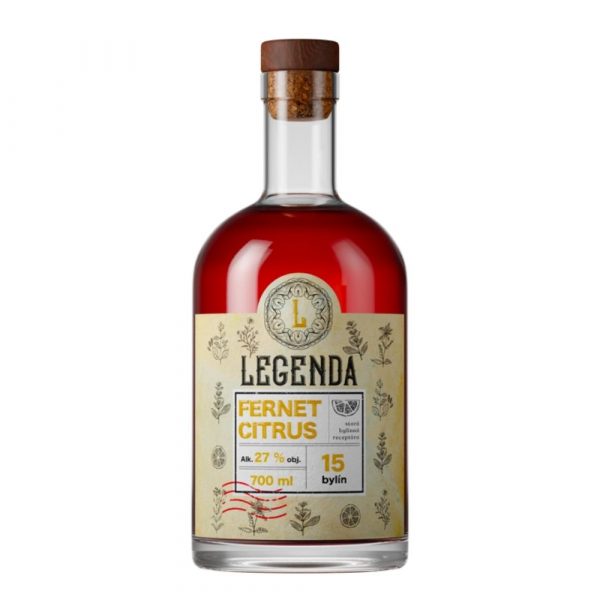 Fernet Citrus Legenda 27% 0,7l 1