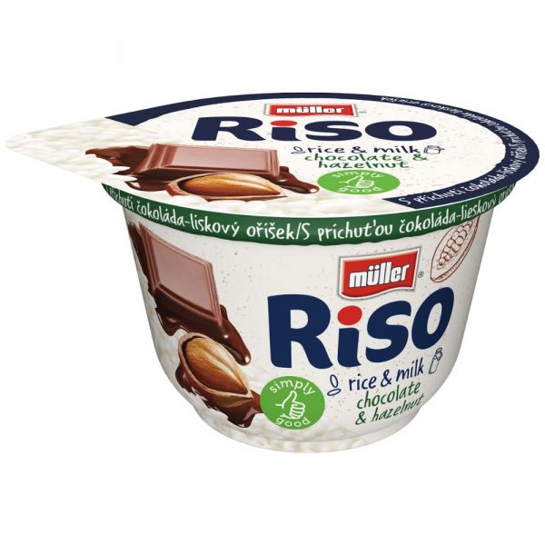 Mliečna ryža čokoláda lieskový oriešok 200g Riso 1