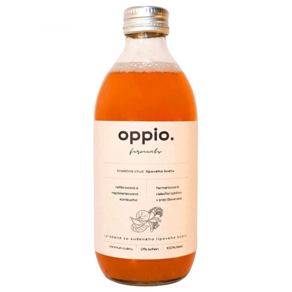 Kombucha Lipový kvet 330ml oppio. 1